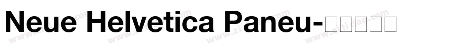 Neue Helvetica Paneu字体转换